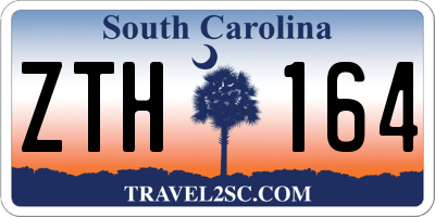 SC license plate ZTH164