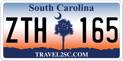 SC license plate ZTH165