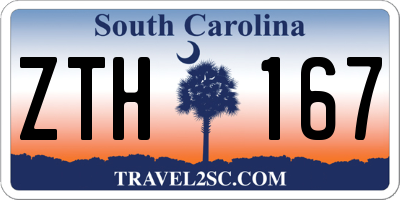 SC license plate ZTH167