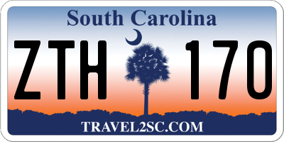 SC license plate ZTH170