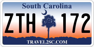 SC license plate ZTH172