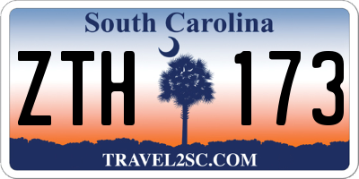 SC license plate ZTH173