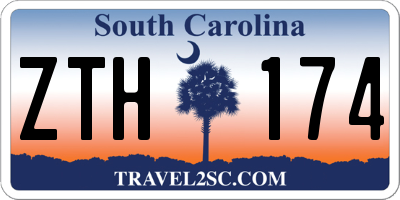SC license plate ZTH174