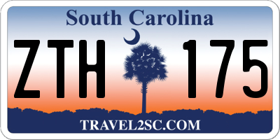 SC license plate ZTH175