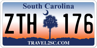 SC license plate ZTH176