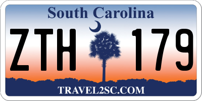 SC license plate ZTH179