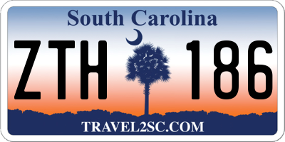 SC license plate ZTH186
