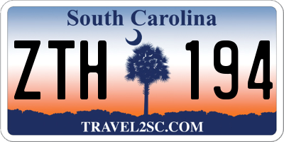 SC license plate ZTH194