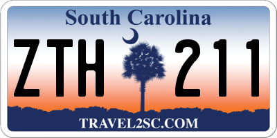 SC license plate ZTH211
