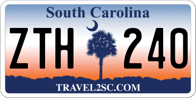 SC license plate ZTH240