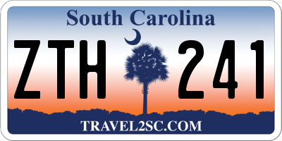 SC license plate ZTH241