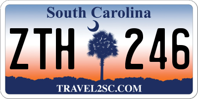 SC license plate ZTH246
