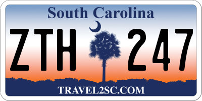 SC license plate ZTH247