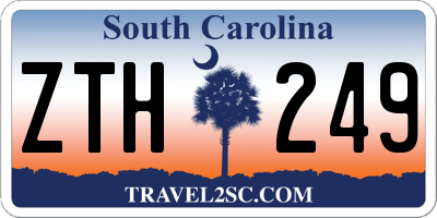 SC license plate ZTH249