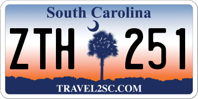 SC license plate ZTH251