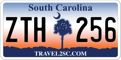 SC license plate ZTH256