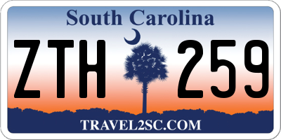 SC license plate ZTH259