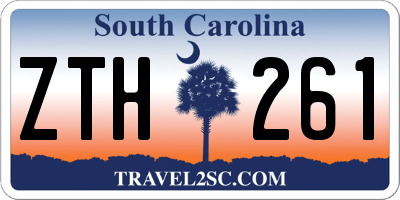 SC license plate ZTH261