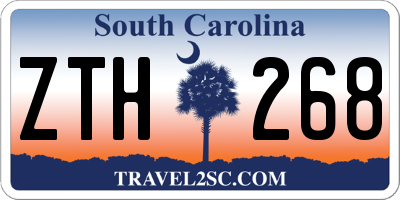 SC license plate ZTH268