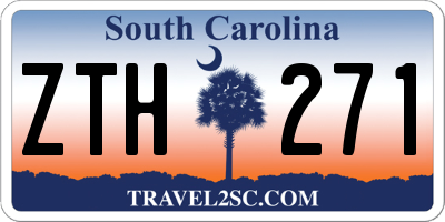 SC license plate ZTH271