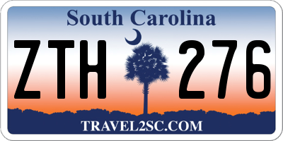 SC license plate ZTH276