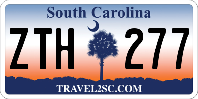 SC license plate ZTH277