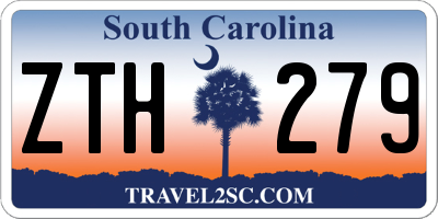 SC license plate ZTH279