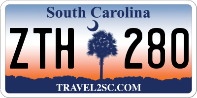 SC license plate ZTH280