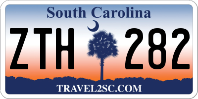 SC license plate ZTH282
