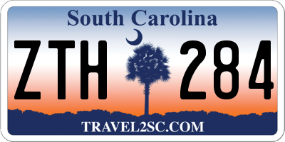 SC license plate ZTH284