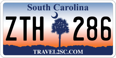 SC license plate ZTH286
