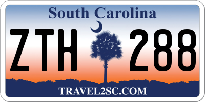 SC license plate ZTH288