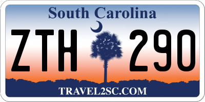 SC license plate ZTH290