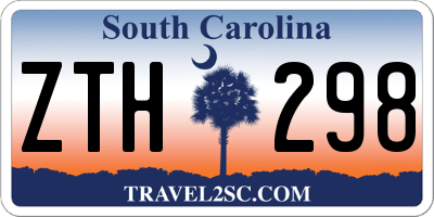 SC license plate ZTH298