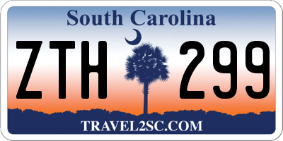 SC license plate ZTH299