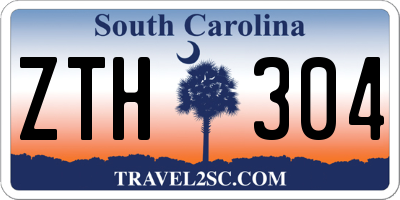 SC license plate ZTH304