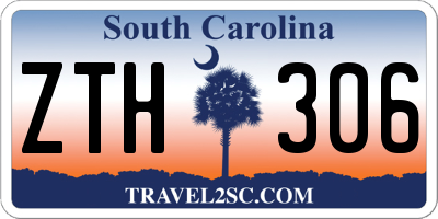 SC license plate ZTH306
