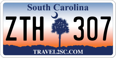 SC license plate ZTH307