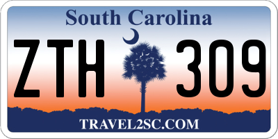 SC license plate ZTH309