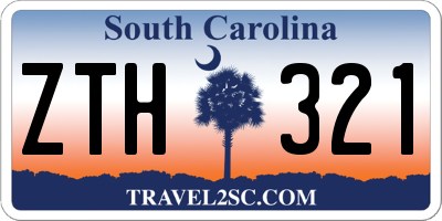 SC license plate ZTH321