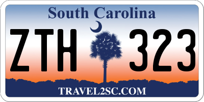 SC license plate ZTH323