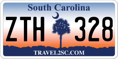 SC license plate ZTH328