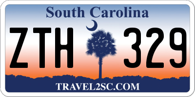 SC license plate ZTH329