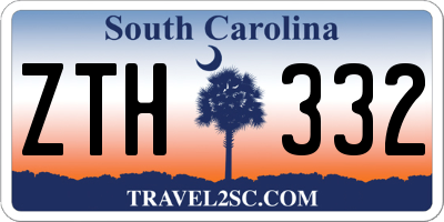 SC license plate ZTH332