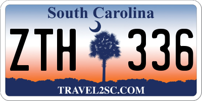 SC license plate ZTH336
