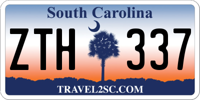 SC license plate ZTH337
