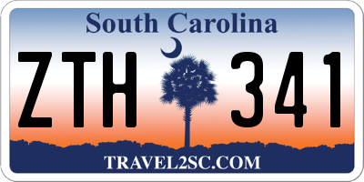 SC license plate ZTH341