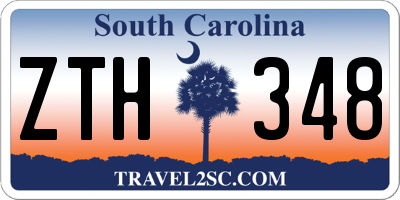 SC license plate ZTH348