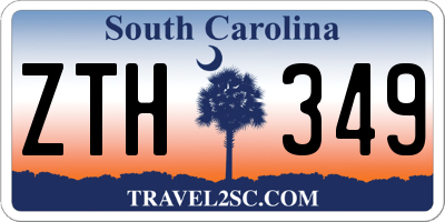 SC license plate ZTH349