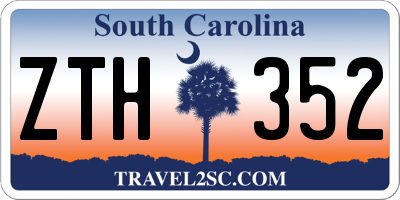 SC license plate ZTH352